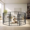 FURNIinspire Pet Crates and Houses, Square, Rectangle Exercise Pet Playpen for Dogs, Black, 32.67"*27.95"*4.33" - 2 of 4