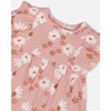Deux par Deux Girl Printed Muslin Dress and Bloomer Set Pink and White Flowers - 3 of 3