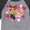 Boys' - Paw Patrol - Chase Sky Hearts Raglan Graphic T-Shirt - 2 of 4