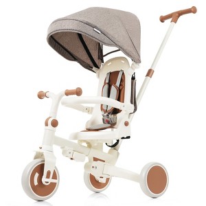 RISOKEYS 7-in-1 Multifunctional Baby Stroller with Adjustable Handle & Quick-Fold Design,for Outdoor,Travel,Daily Use,Kids Ages 1-6 Years - 1 of 4