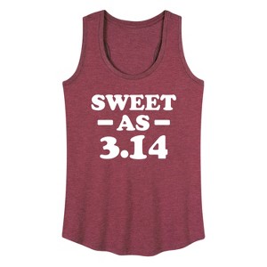 Women's - Instant Message - Sweet As 3.14 Graphic Racerback Tank - 1 of 4
