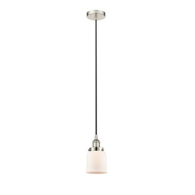 Bell - 1 Light Cord Hung Mini Pendant In Modern Style-9.5 Inches Tall and 5 Inches Wide