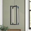 Rennnsan Thesra 24" H Rectangle Industrial LED Dimmable Chandelier in Black - 2 of 4