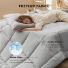 Bedsure Comforter Duvet Insert - Quilted Comforters Queen Size, All Season Duvet, Down Alternative Bedding, with 8 Tabs, Gifts for Women/Men, White,Qu - 3 of 4
