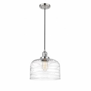Bell - 1 Light Cord Hung Mini Pendant In Industrial Style-8 Inches Tall and 12 Inches Wide - 1 of 1
