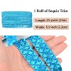 Sewing Sequin Trim 0.9 Inch 4 Row, 25 Yards Glitter Sequin Ribbon Metallic Stretch Bling Strip DIY Craft Decoration - 2 of 4