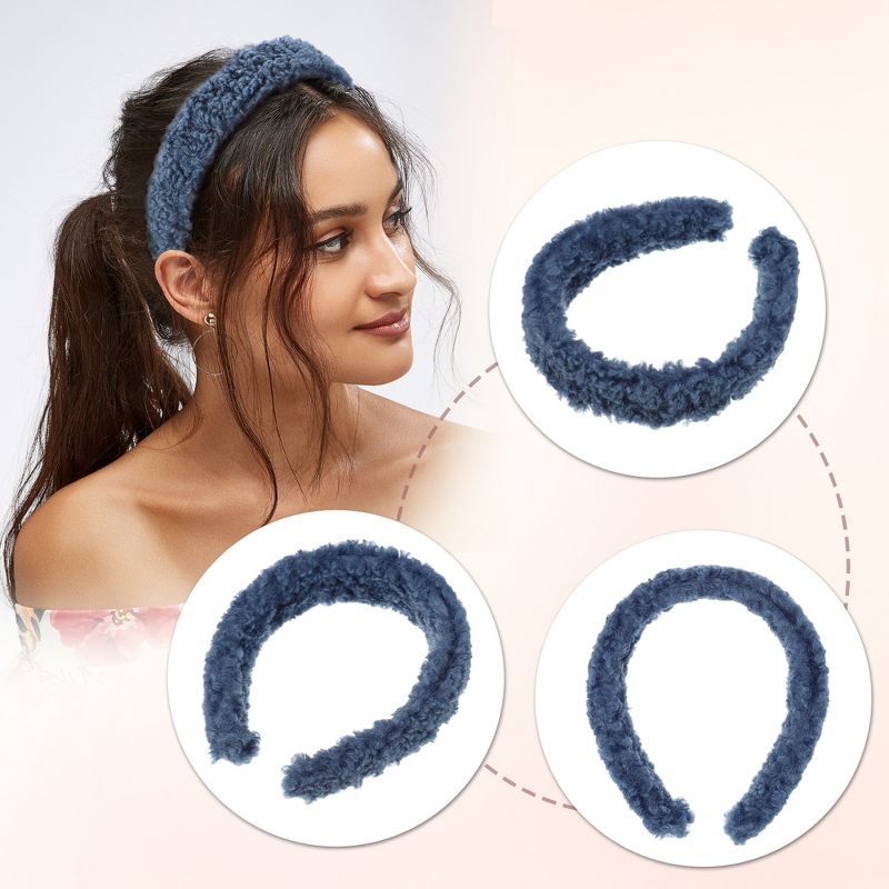 Unique Bargains Women's Fluffy Soft Lambswool Headband 1 Pc, 3 of 8