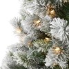 Nearly Natural 8-ft Flocked Oregon Pine Artificial Christmas Tree with 500 Clear Lights and 1172 Bendable Branches - 3 of 4
