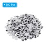 Unique Bargains Self-Adhesive Mini Plastic Craft Wiggle Eyes 500 Pcs - 3 of 4