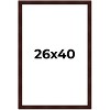 PosterPalooza | Distressed Brown Picture Frame - UV Acrylic, Foam Board Backing, Hanging Hardware - 2 of 4