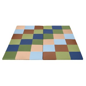 ECR4Kids Softzone Patchwork Toddler Foam Play Activity Mat, 58" Square - 1 of 4