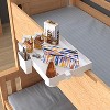 Belffin Bedside Shelf for Bed, Folding Bunk Bed Shelf for Top Bunk Clip On Nightstand Room Essential Table Caddy Bedside Night Stand, Plus Size, White - 4 of 4