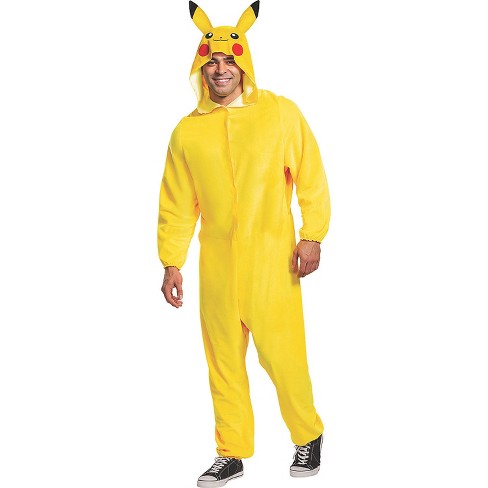Disguise Adult Classic Pokemon Pikachu Jumpsuit Costume : Target
