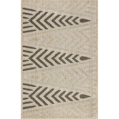 Nuloom Lavonia Checkered Indoor/outdoor Area Rug 5x7, Beige : Target