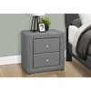NicBex 16.25 inch Nightstand with 2 Drawers,Modern Side Table with Metal Round Handle and Wood Frame,Bedside Table for Bedroom,Living Room - 2 of 4