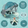 Mambobaby Sunny Navigator Baby Pool Float with Canopy Novelty Float - Tri Dino Green - 3 of 4