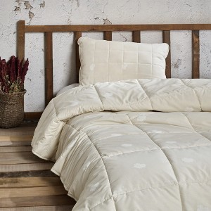 SUSSEXHOME Reversible,100% Sheep Wool-Filled, Hypoallergenic, Breathable and Washable Comforter - 1 of 4