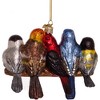Kurt Adler Noble Gems Glass Ornament for Christmas Tree, Songbirds on a Branch - 4 of 4