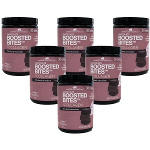Brooklyn Born Chocolate Dark Chocolate Boosted Bites  Collagen - 6 containers, 5.29 oz each - 1 of 3