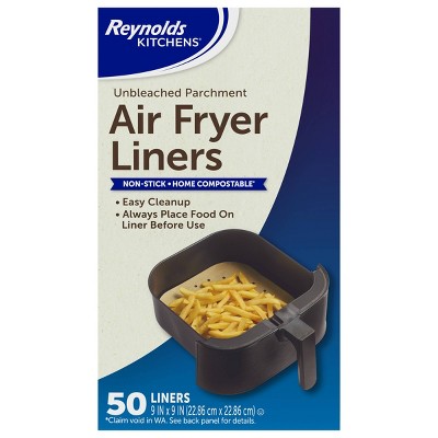 Reynolds Kitchens Unbleached Parchment Air Fryer Liners - 50ct