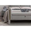 VYNXARIA 032 Light Gray Velvet Storage Bench - A Stylish and Functional Indoor Essential - 4 of 4