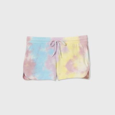 womens tie dye shorts