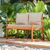 PAGED Outdoor Deep Seat Cushion Set,24x 24 inch,Waterproof Fade-Resistant Patio Furniture Cushions with Removable Covers,2PC - 2 of 4