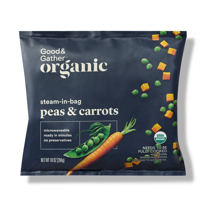 Organic Frozen Peas and Carrots - 10oz - Good &#38; Gather&#8482;, 1 of 4