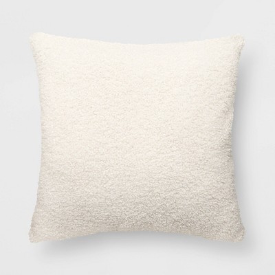Oversized Teddy Boucle Square Throw Pillow - Threshold™
