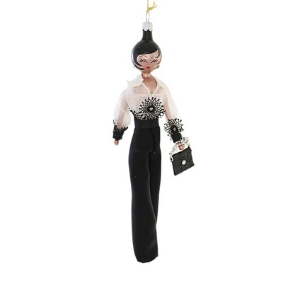 Italian Ornaments 7.0 Inch Beverly In Wide Legged Pants Diva Shopper Style 5Th Avenue Dark Skin Tree Ornaments
