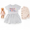 The Juniper Shop Mini Smiley Icons Unicorn Infant Dress - 3 of 4