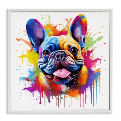 Stupell Industries French Bulldog Modern Splash, 24" x 24"