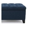 Okak Luxury Storage Ottoman Bench with Button-Tufted Upholstered Rectangular Long Storage Footrest Stool for Living Room,Entryway,Bedroom, Navy Blue - 2 of 4