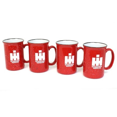 14 oz International Harvester Retro Campfire Mug- Set of 4