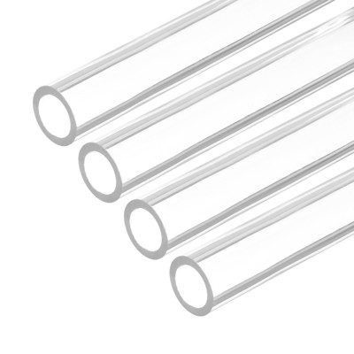Unique Bargains Lamp Lantern Water Cooling System Acrylic Round Tubes 4 Pcs 10"
