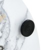 ORRD 23.6" Round Coffee Table, White Marble Texture MDF Top, No Assembly Required for Living Room & Apartment - 4 of 4