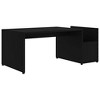vidaXL Coffee Table Black Engineered wood 35.4 x 17.7 x 13.8 in - 2 of 4