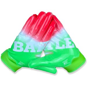 Battle Sports Adult Gradient Doom 1.0 Football Gloves - Watermelon - 1 of 2