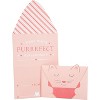 24 Pack Pink Cat Valentine's Day Card & Sticker Set for Kids - I Think You're Purrrfect Valentine! - School Classroom Valentine Exchange - Ages 4+ - 4 of 4