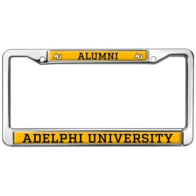 Adelphi University Alumni Full Size Standard License Plate Metal Frame