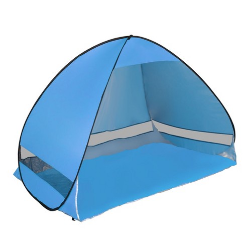 Unique Bargains Outdoor Folding Portable Automatic Beach Shelter Tent Blue