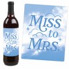 Big Dot of Happiness On Cloud 9 - Bridal or Bachelorette Party Decorations for Women and Men - Wine Bottle Label Stickers - Set of 4 - 3 of 4