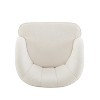 CAVINAS Velvet Fabric Accent Chair with Mid-Height Backrest,Modern Upholstered Barrel Living Room Chairs,Reading Chairs for Living Room - 4 of 4