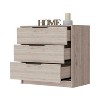 Grungis Wooden Antique Dresser with Storage,Corridor Storage Dresser with 3 Drawers for Bedroom,Living Room and Entrance - 4 of 4