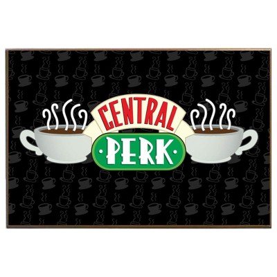 Silver Buffalo Friends Central Perk Logo 13 x 19 Inch Framed MDF Wall Art