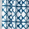 Geo Shibori Shower Curtain Navy - Lush Décor: Contemporary Polyester Bathroom Accessory with Buttonhole Top - 3 of 4