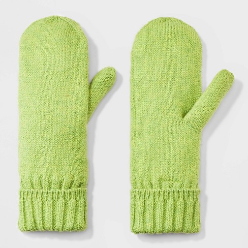 Green knit clearance gloves