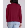 Women's Crewneck Long Sleeve Draped Nursing Tee | Motherhood Maternity - 2 of 3