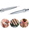 Unique Bargains Nail Art Liner Brushes Nails Gel Polish Painting Nail Art Decorations Design Brush Pen Set Nail Dotting Painting Drawing Pen Black - 2 of 4