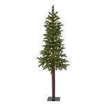 5ft Nearly Natural Pre-Lit LED Alaskan Alpine Artificial Christmas Tree Clear Lights